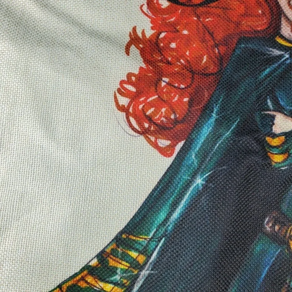 Merida Throw Pillowcase Home Decor Princess Sham Accent Pillow Cushion Cover